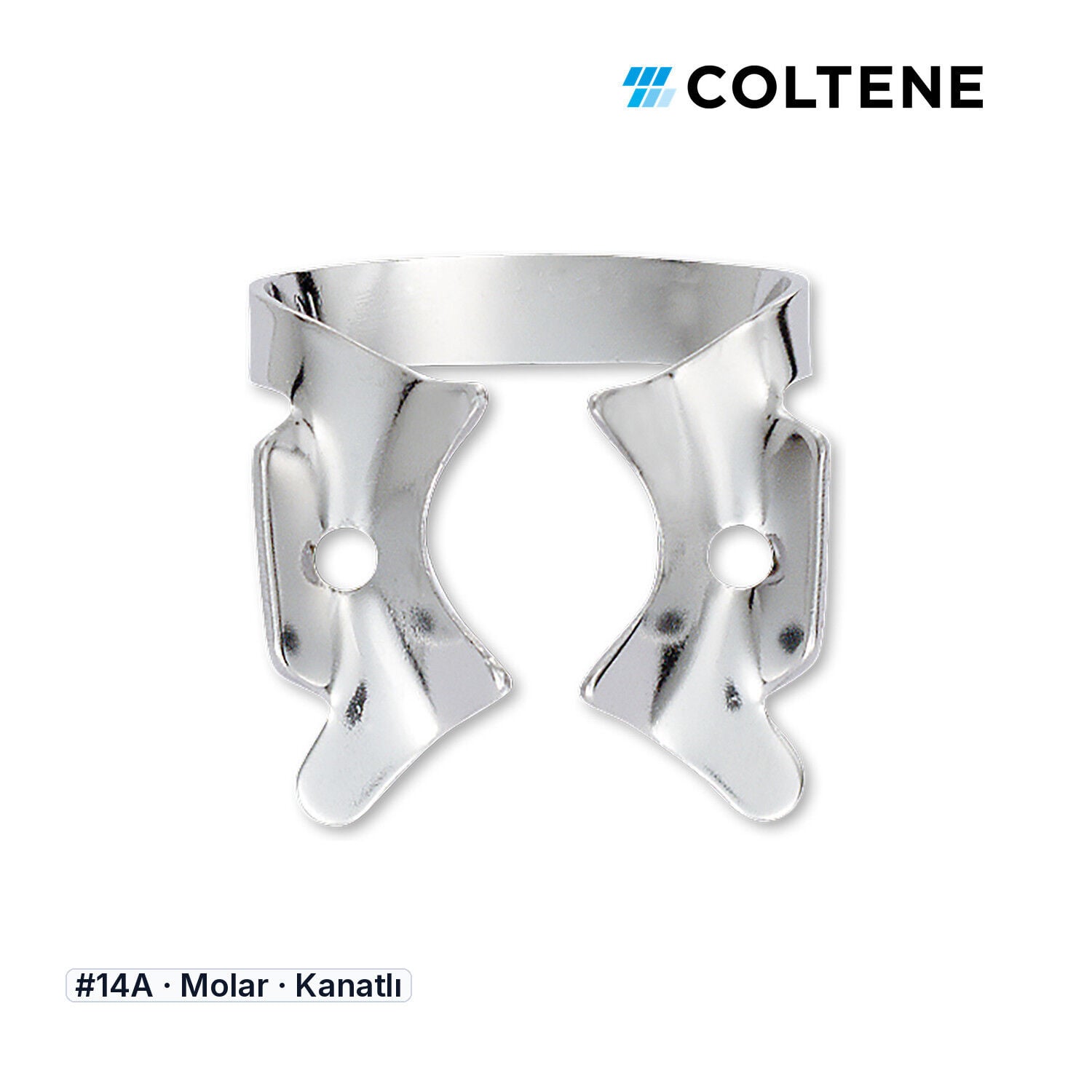 Coltene HySolate Gloss Kanatlı Rubber Dam Klempi, #14A