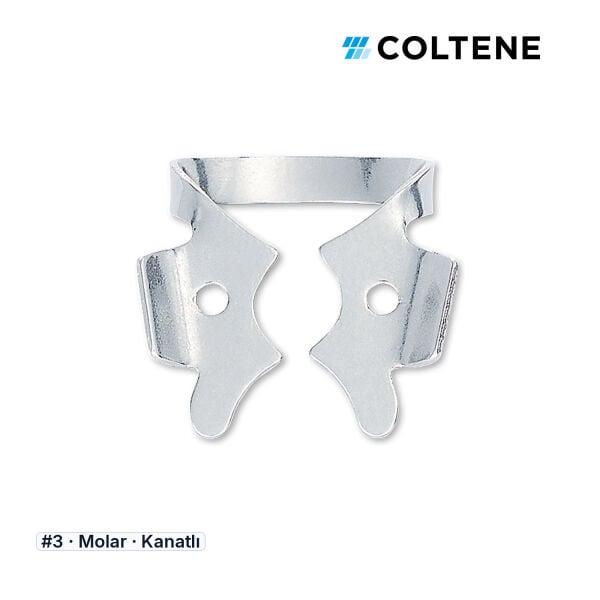 Coltene HySolate Gloss Kanatlı Rubber Dam Klempi, #3