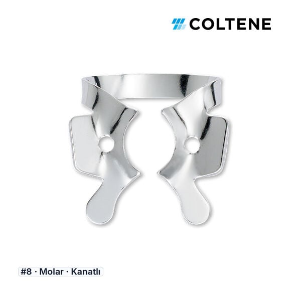 Coltene HySolate Gloss Kanatlı Rubber Dam Klempi, #8