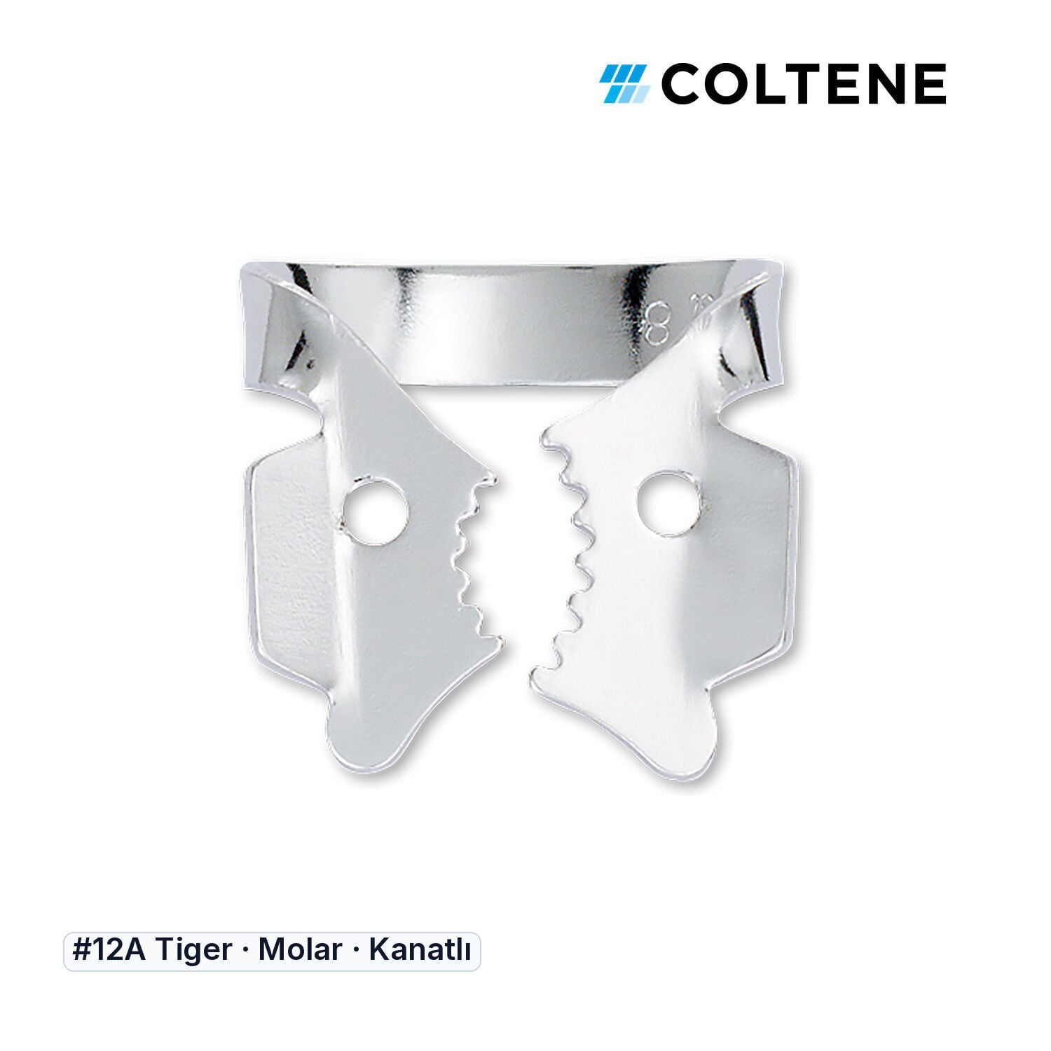 Coltene HySolate Gloss Kanatlı Rubber Dam Klempi, #12A
