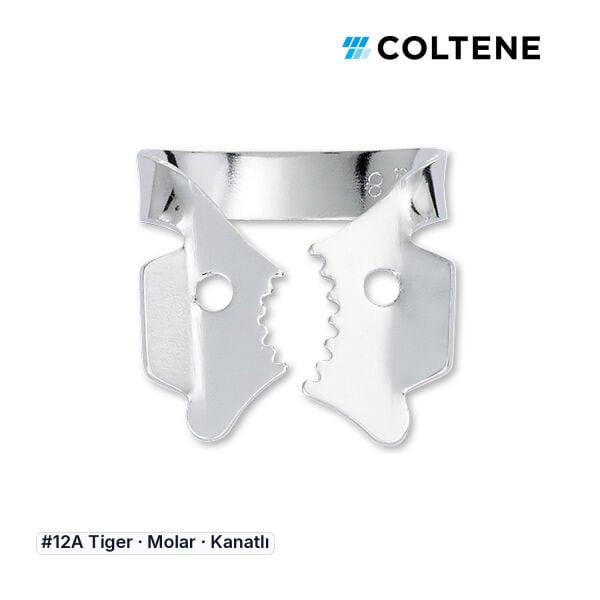 Coltene HySolate Gloss Kanatlı Rubber Dam Klempi, #12A
