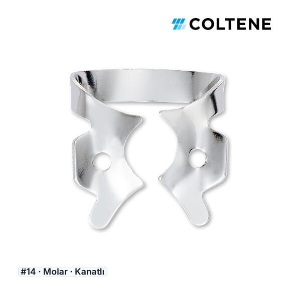 Coltene HySolate Gloss Kanatlı Rubber Dam Klempi, #14
