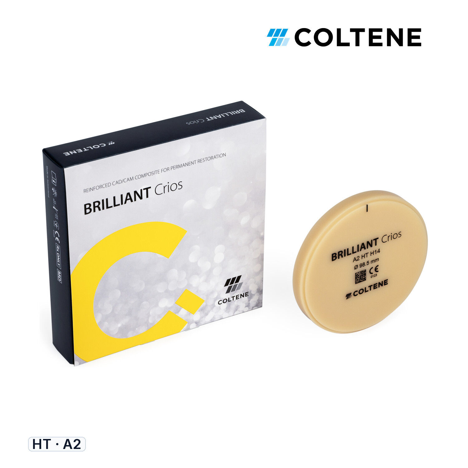 Coltene BRILLIANT Crios CAD/CAM Kompozit Disk, H14, HT - A2