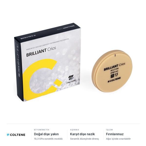 Coltene BRILLIANT Crios CAD/CAM Kompozit Disk, H18