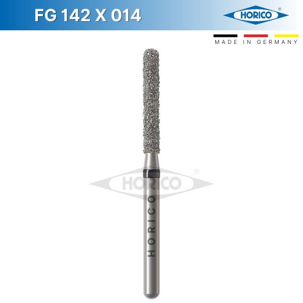 Silindir Elmas Frez - Horico FG 142 Siyah - X Coarse - 014