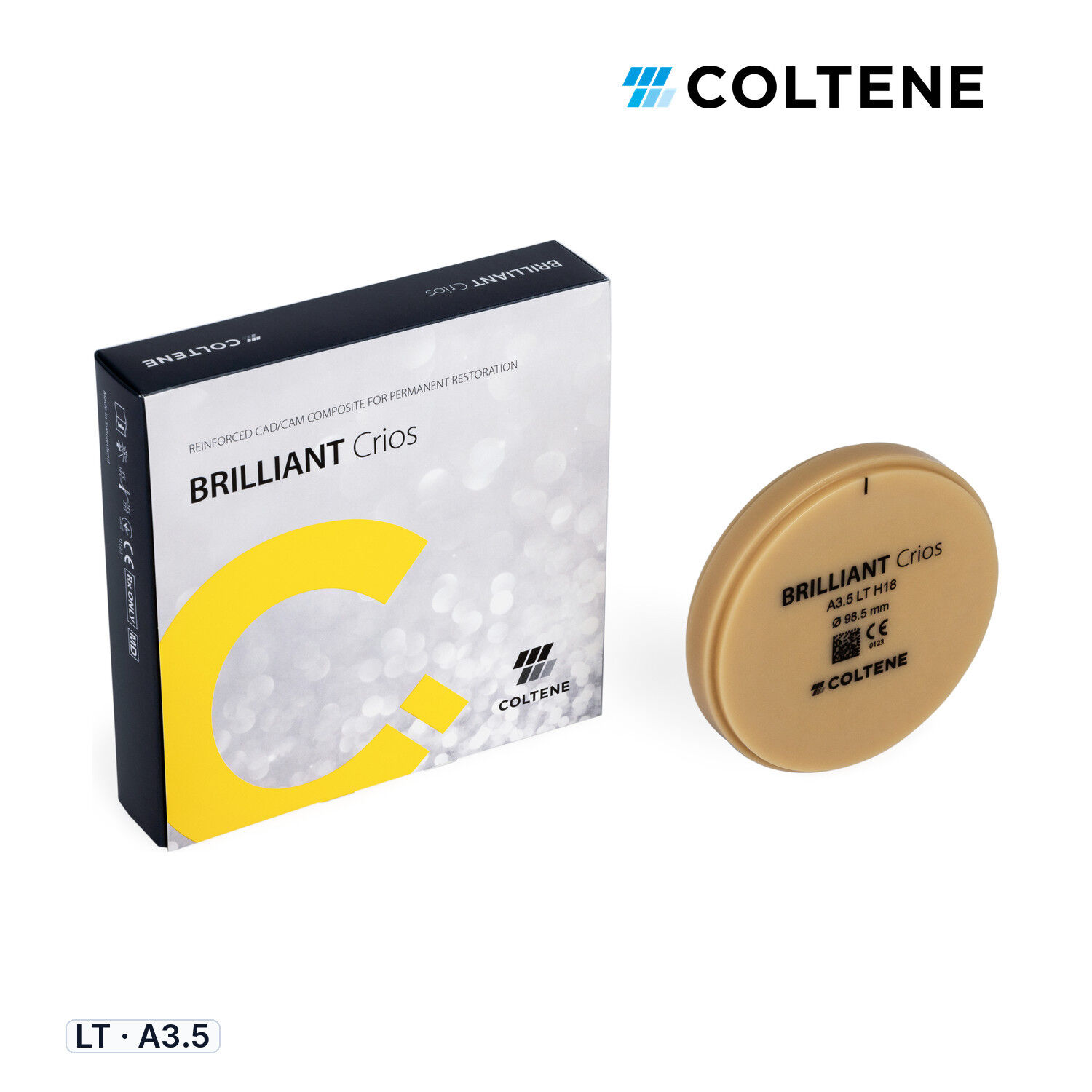Coltene BRILLIANT Crios CAD/CAM Kompozit Disk, H18, LT - A3.5