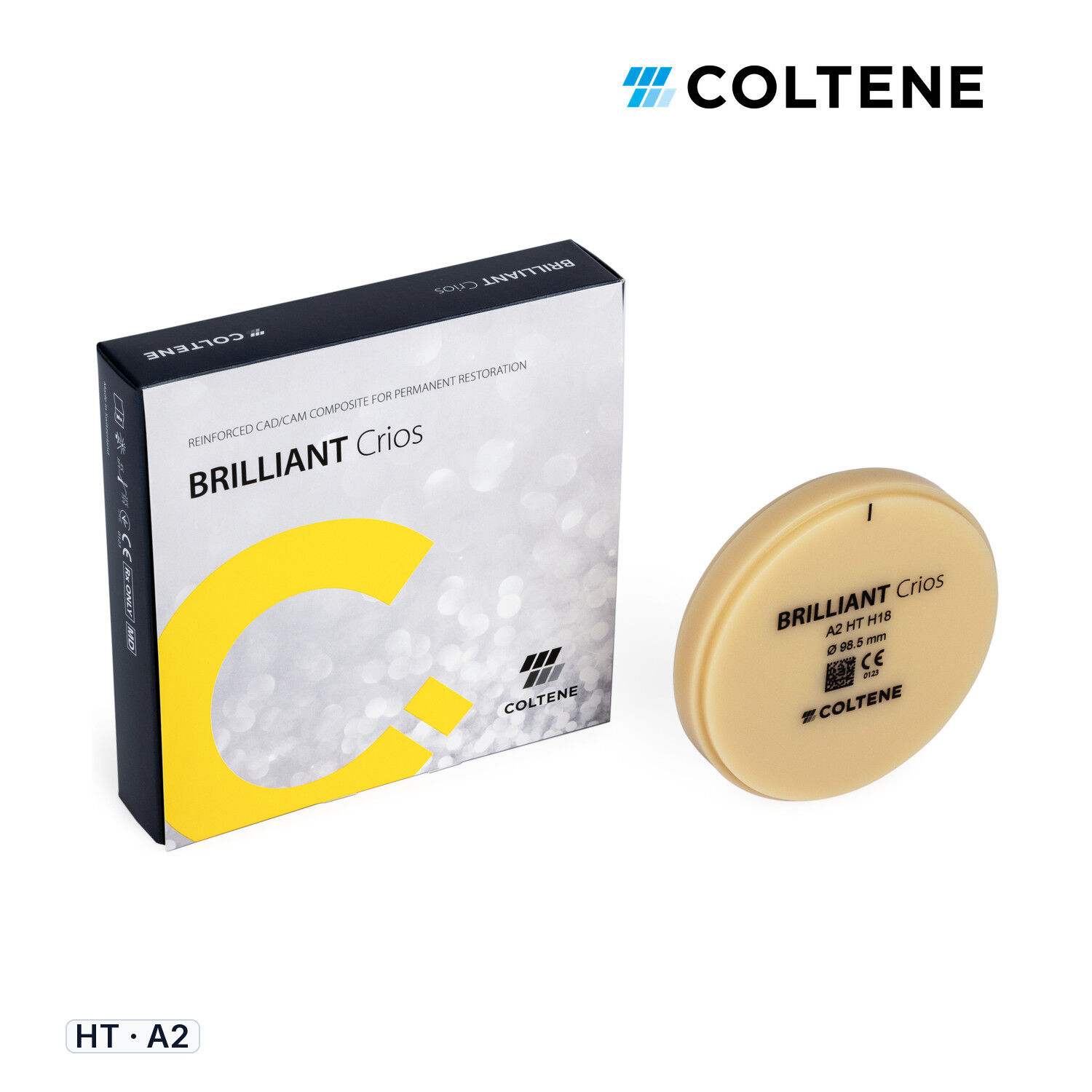Coltene BRILLIANT Crios CAD/CAM Kompozit Disk, H18, HT - A2