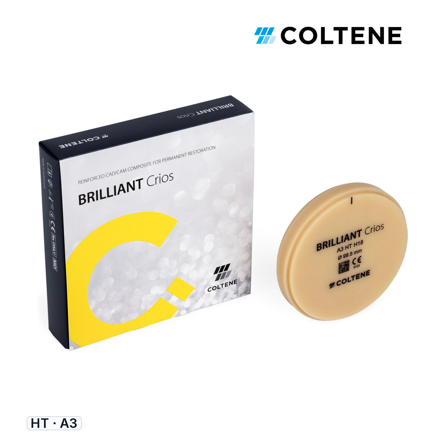 Coltene BRILLIANT Crios CAD/CAM Kompozit Disk, H18, HT - A3