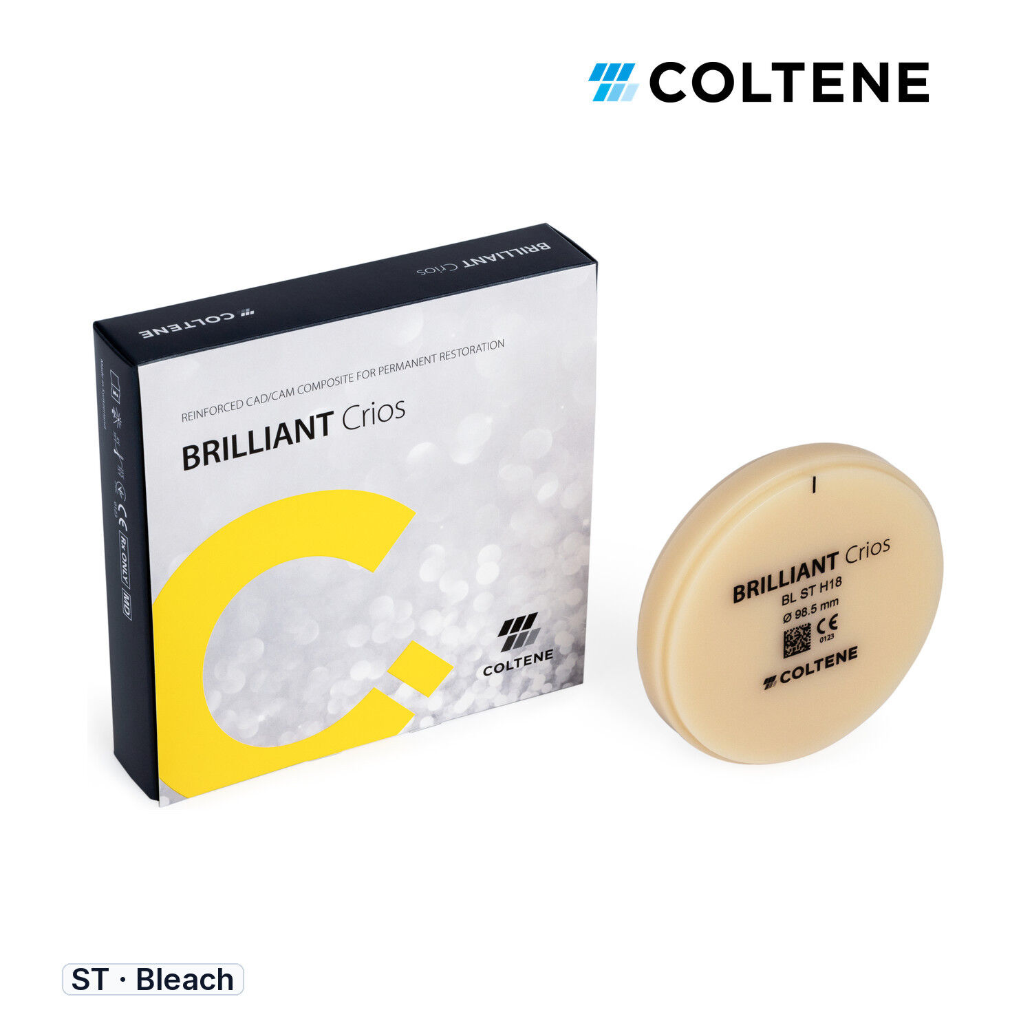 Coltene BRILLIANT Crios CAD/CAM Kompozit Disk, H18, ST - Bleach