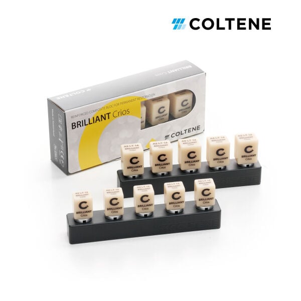 Coltene BRILLIANT Crios CAD/CAM Bloğu CEREC 12 — renk seçenekleri