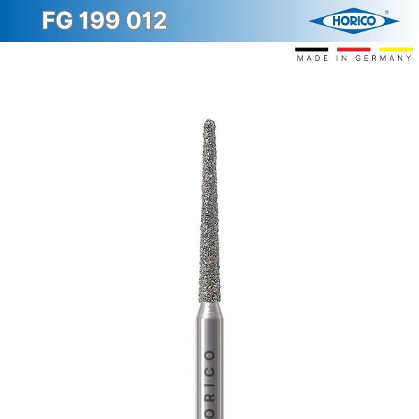 Konik Yuvarlak Uç Frez - Horico FG 199 Mavi - Normal - 012