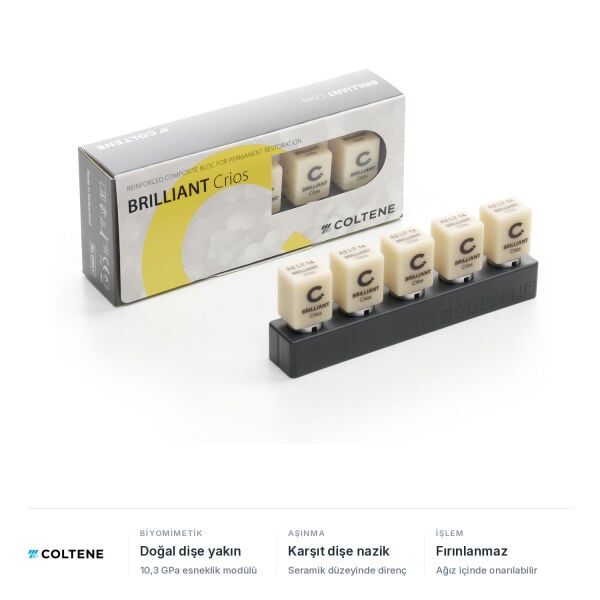 Coltene BRILLIANT Crios CAD/CAM Kompozit Blok, CEREC 14