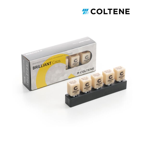 Coltene BRILLIANT Crios CAD/CAM Bloğu CEREC 14 — renk seçenekleri