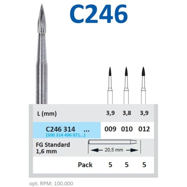 Carbide Bitim Frezi - Horico C 246