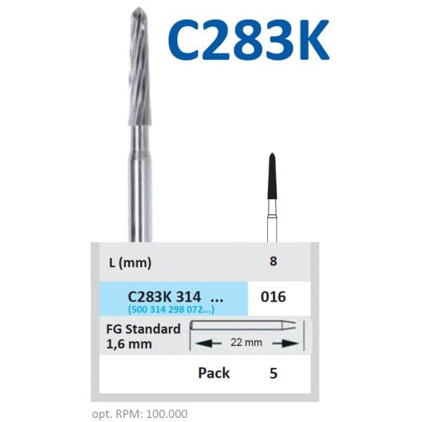 Carbide Bitim Frezi - Horico C 283K