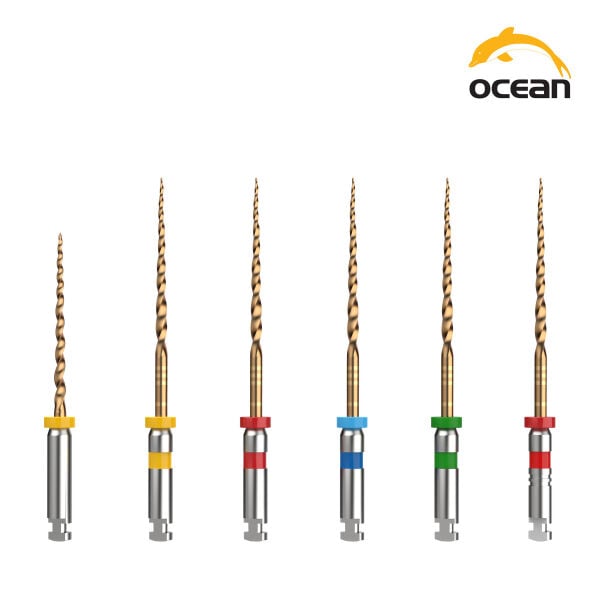 Ocean Super Flexi Gold Döner Kanal Eğesi — %4/%6 koniklik, 15-40