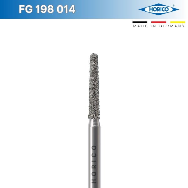 Konik Yuvarlak Uç Frez - Horico FG 198 Mavi - Normal - 014
