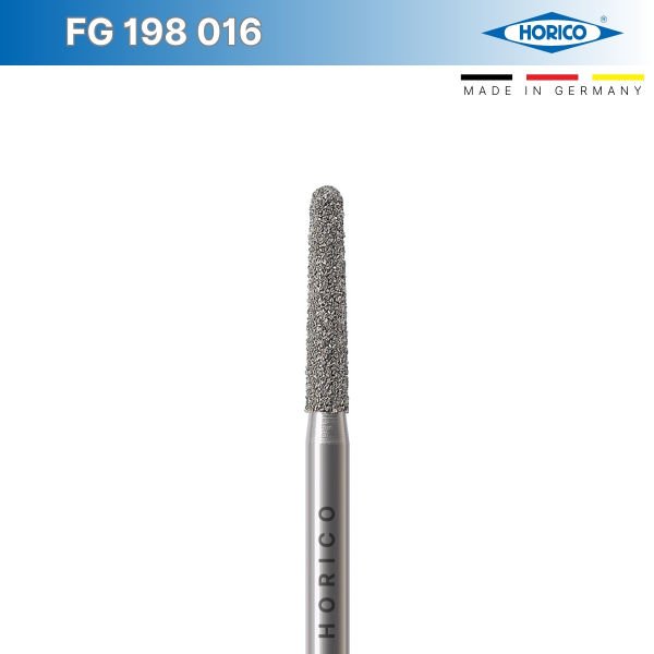 Konik Yuvarlak Uç Frez - Horico FG 198 Mavi - Normal - 016