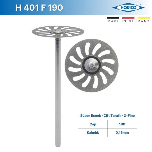 Süper Esnek Elmas Separe - X-Fine - Horico - H 401 F 190