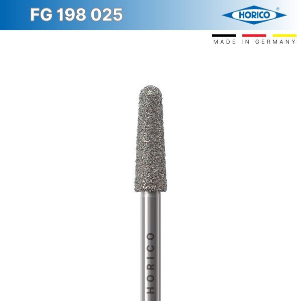 Konik Yuvarlak Uç Frez - Horico FG 198 Mavi - Normal - 025