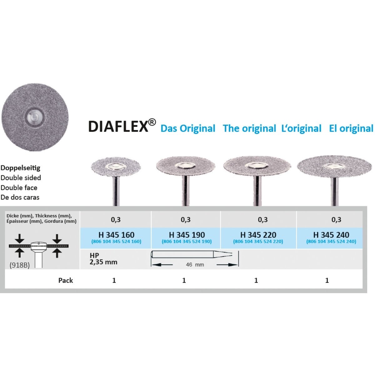 Diaflex® Elmas Separe - Esnek - Normal - Horico H 345