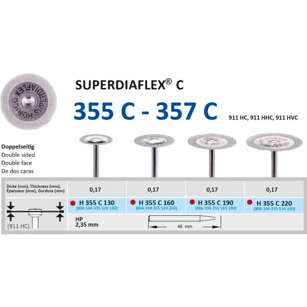 Superdiaflex® Elmas Separe - Süper Esnek - Fine - Horico H 355 C