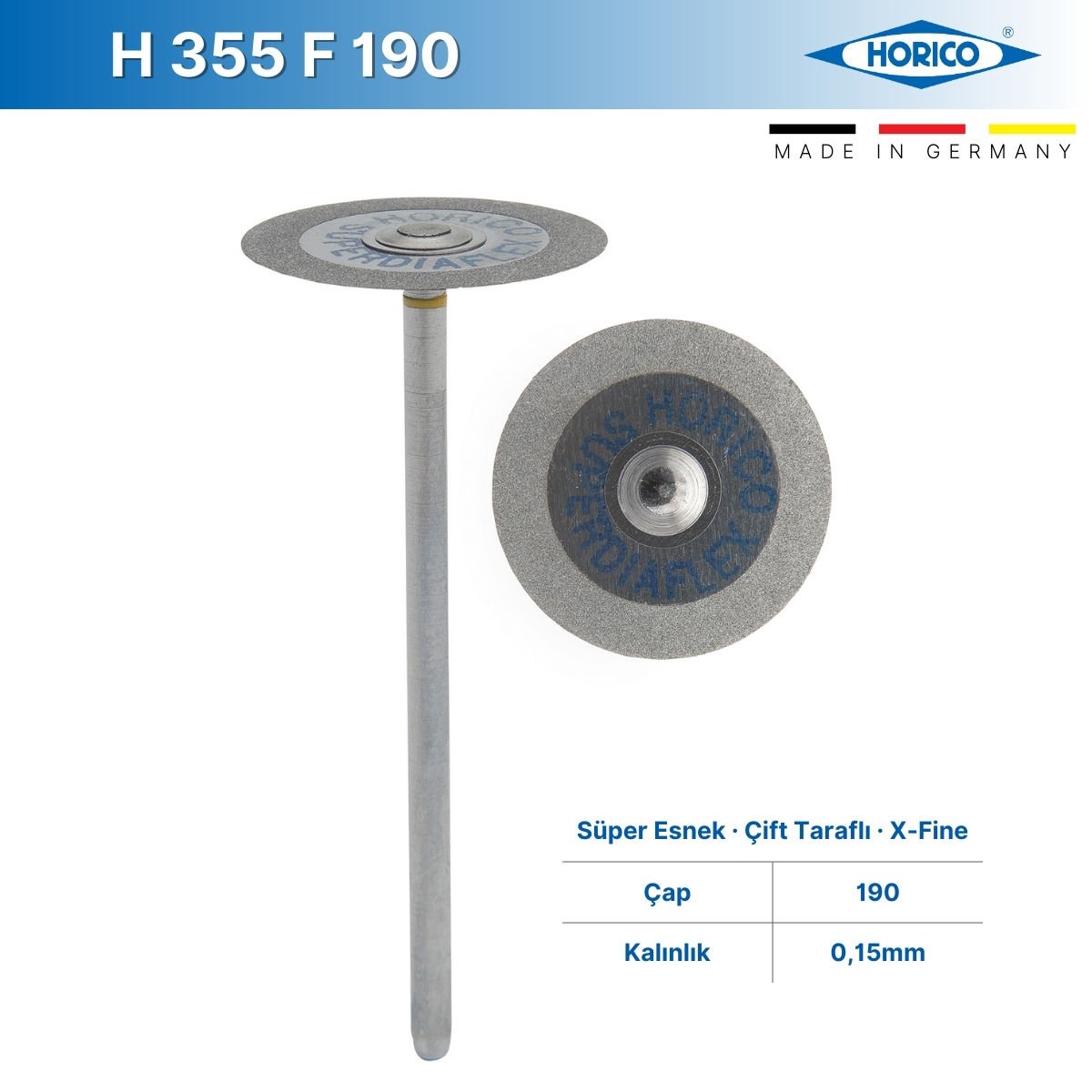 Superdiaflex® Elmas Separe - Süper Esnek - X-Fine - Horico H 355 F