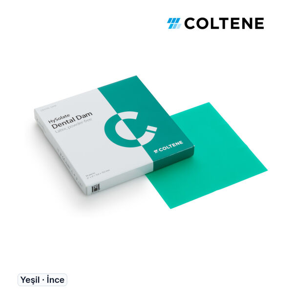 Coltene HySolate Lateks Rubber Dam Lastiği, Yeşil - İnce