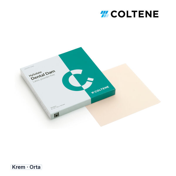 Coltene HySolate Lateks Rubber Dam Lastiği, Krem - Orta
