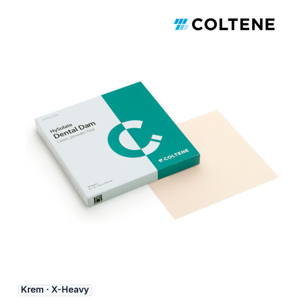 Coltene HySolate Lateks Rubber Dam Lastiği, Krem - X-Heavy
