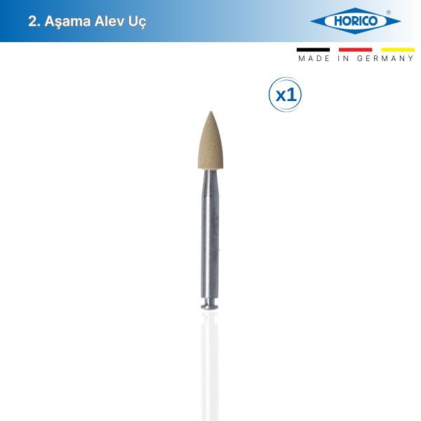 ZrO2 Zirkon Parlatma Lastiği Alev Uç - 2. Aşama