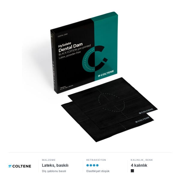 Coltene HySolate Black Edition Rubber Dam Lastiği