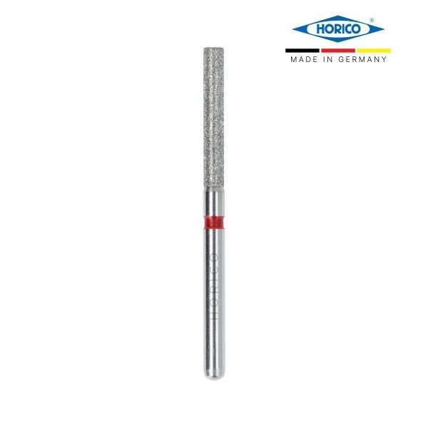 HORICO Silindir Fissür Elmas Frez - FG 112 Kırmızı - Fine - 014