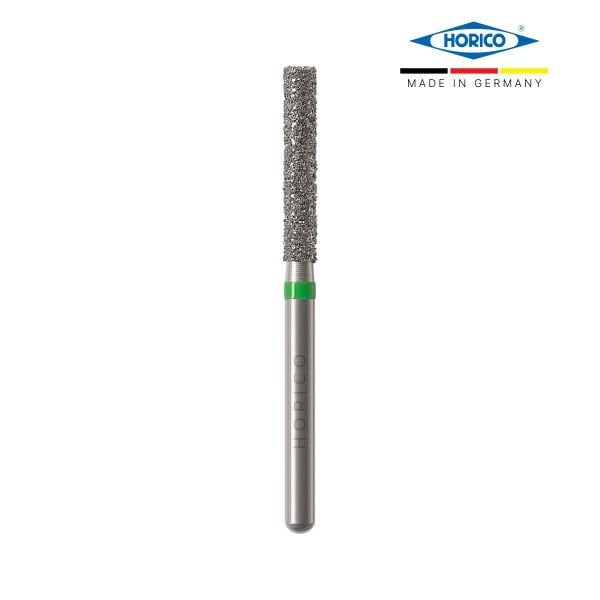 HORICO Silindir Fissür Elmas Frez - FG 112 Yeşil - Coarse - 016