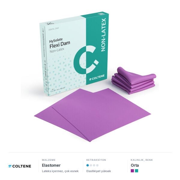 Coltene HySolate Flexi Dam Non-Lateks Rubber Dam Lastiği
