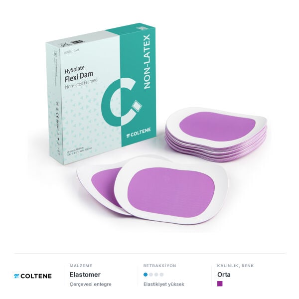 Coltene HySolate Flexi Dam Çerçeveli Non-Lateks Rubber Dam