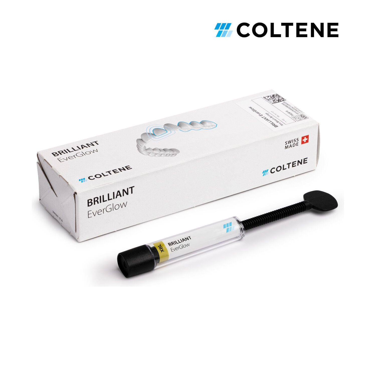 Coltene BRILLIANT EverGlow universal kompozit, Xtra Bleach (XBL) renk, 1 x 4 g şırınga ve kutu