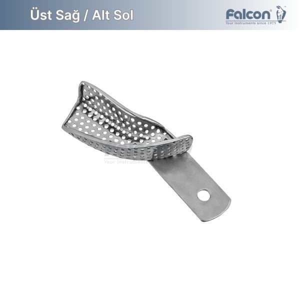 Dişli Delikli Yarım Kaşık Üst Sağ / Alt Sol