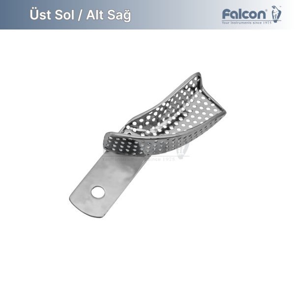Dişli Delikli Yarım Kaşık Üst Sol / Alt Sağ