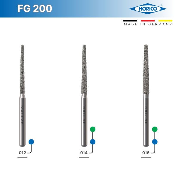 Konik Yuvarlak Uç Frez - Horico FG 200