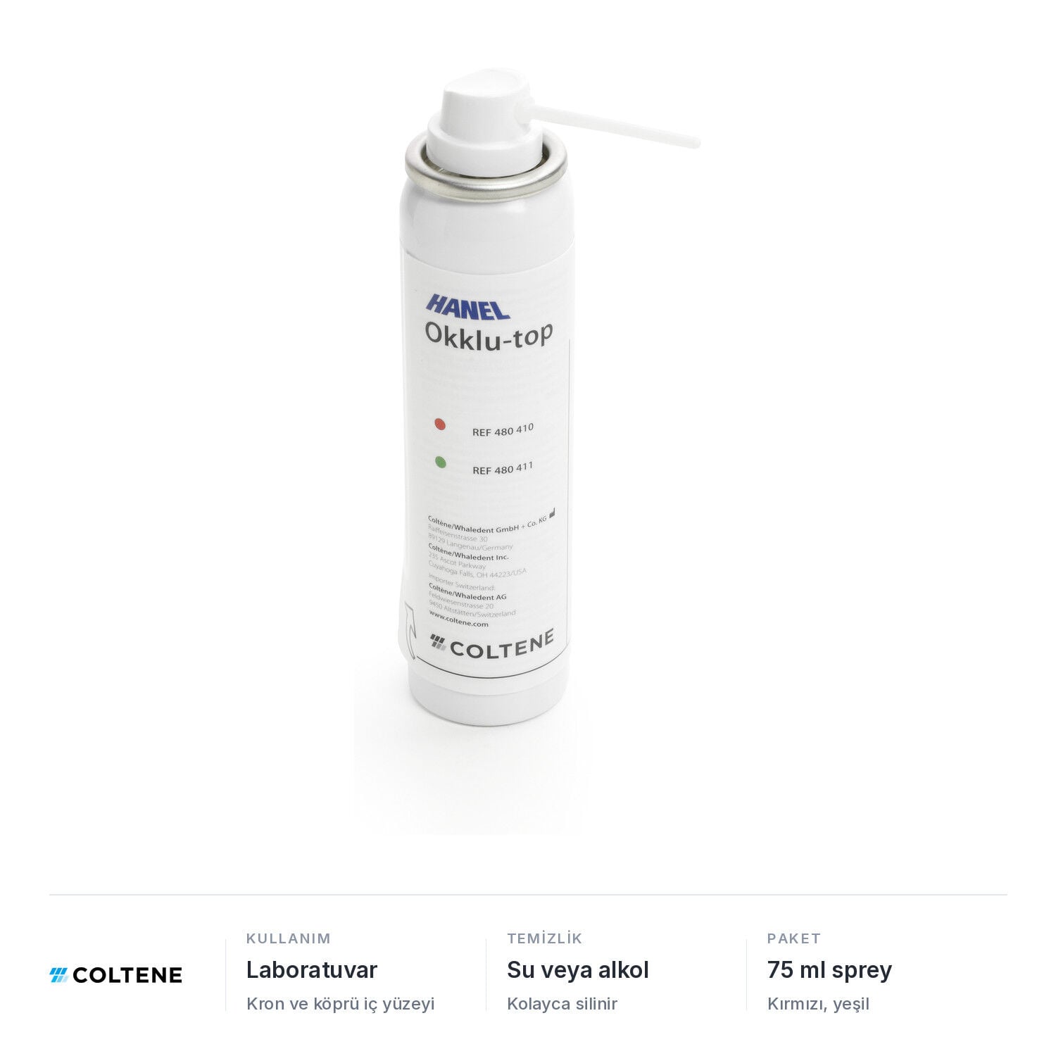 Coltene Hanel Okklu-top oklüzyon spreyi 75 ml