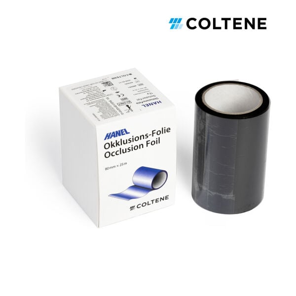 Coltene Hanel oklüzyon folyosu 12 µ, çift taraflı, 80 mm × 25 m, siyah