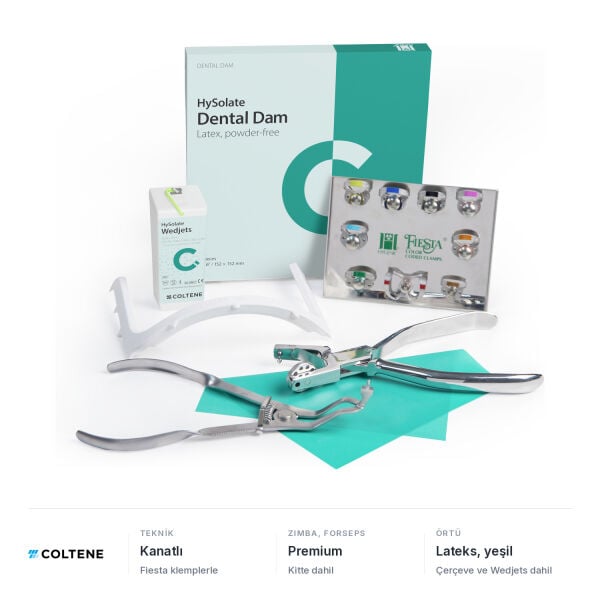 Coltene HySolate Rubber Dam Kiti, Kanatlı Komple