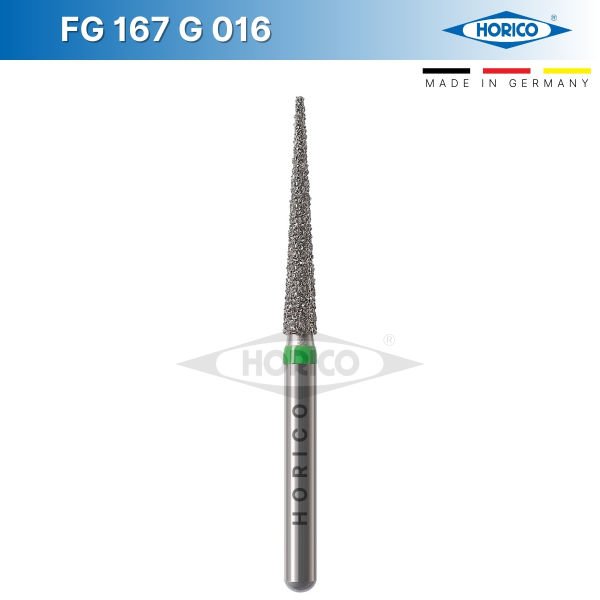 Alev Uç Elmas Frez - FG 167 Yeşil - Coarse - 016