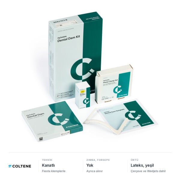 Coltene HySolate Rubber Dam Kiti, Kanatlı Standart