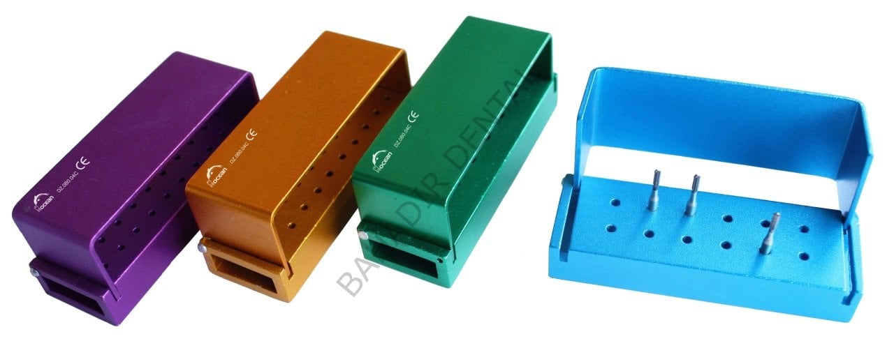 Frez Kutusu -  Renkli Köprü Kapak, Frez İçin, 12 Delikli