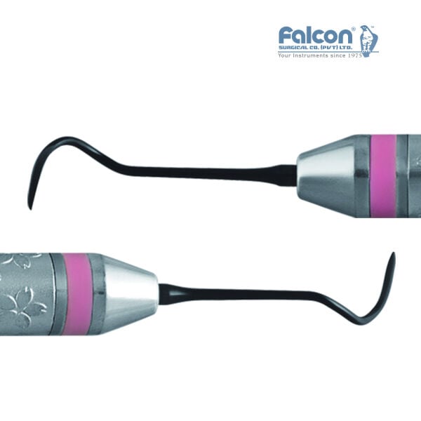 Flower-Line Remover, non-stick siyah kaplamalı uçların yakın çekimi