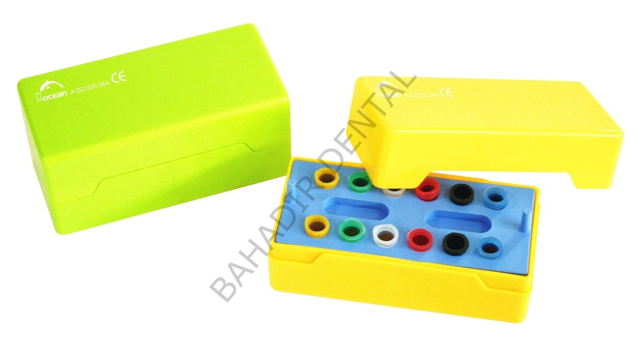 Endobox - Poly Carbon Sarı Renk (Gutta-Paper için 12 Hazneli)