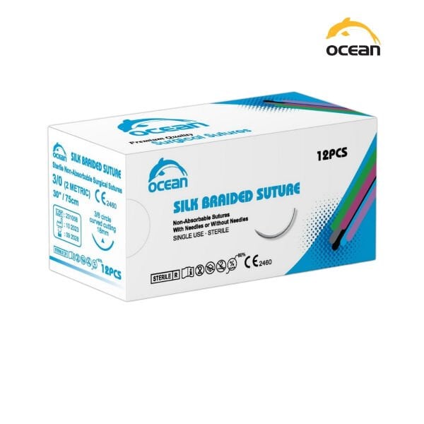 Ocean İpek Sütur (Silk) - Emilemez (Non-Absorbable)