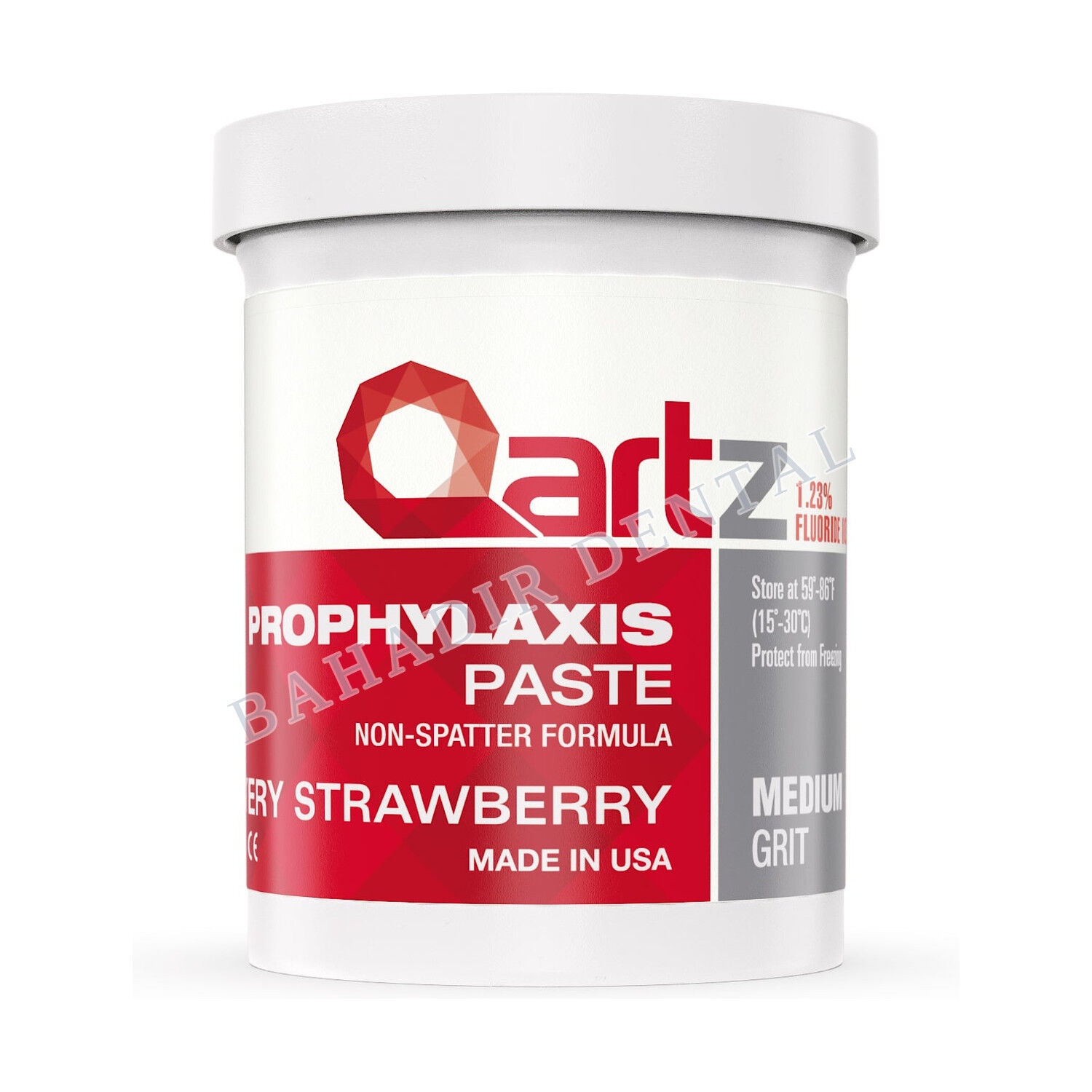 Dharma Qartz florürlü profilaksi pastası 340 g kavanoz, çilek aromalı
